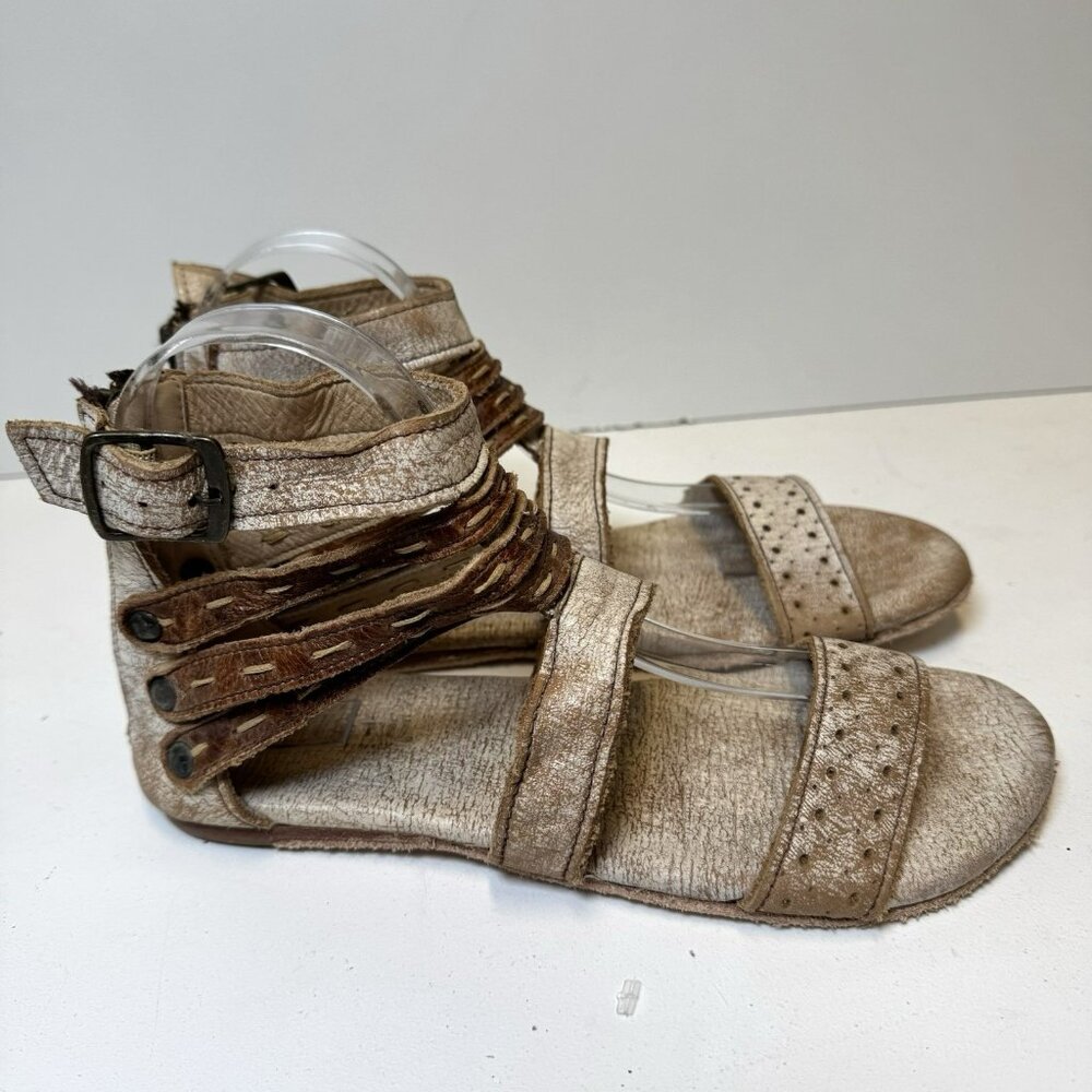 Bed Stu Gladiator Sandals Shoes Womens Size 8 Boho Hippie Festival Rustic